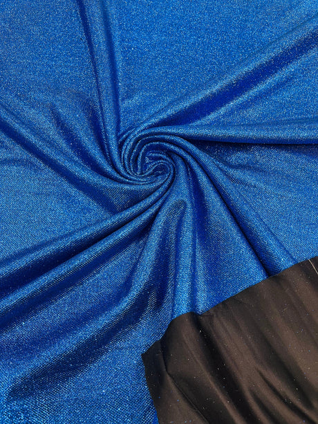 Stretch Shimmer Glitter Polyester Spandex Fabric - Shimmer Glitter, 58-60" Width (1 Yard)