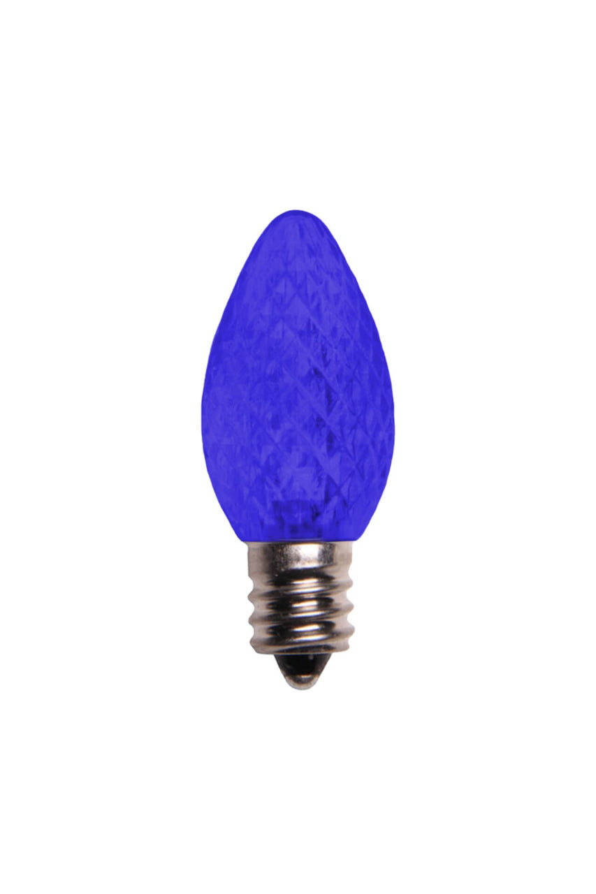 C7 Wonderful LED SMD Bulbs (25 bulbs/bag) - Faceted, Blue