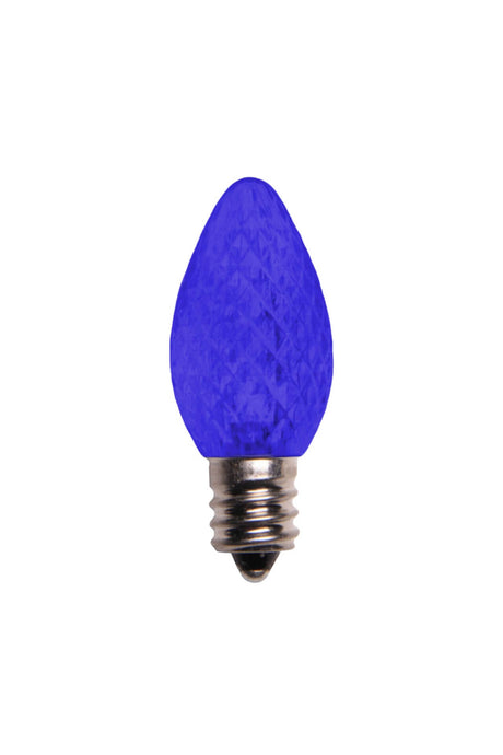 C7 Wonderful LED SMD Bulbs (25 bulbs/bag) - Faceted, Blue