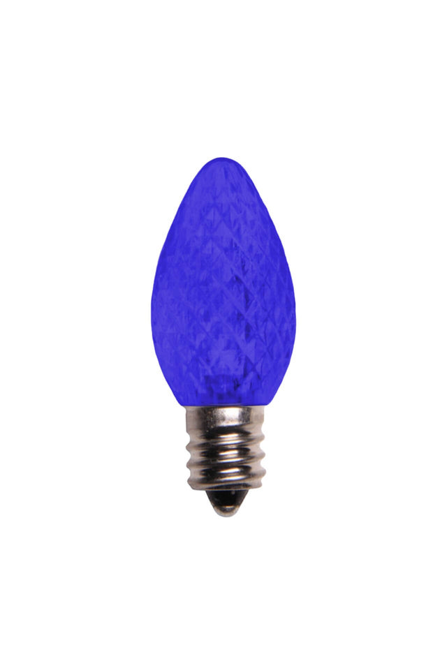 C7 Wonderful LED SMD Bulbs (25 bulbs/bag) - Faceted, Blue