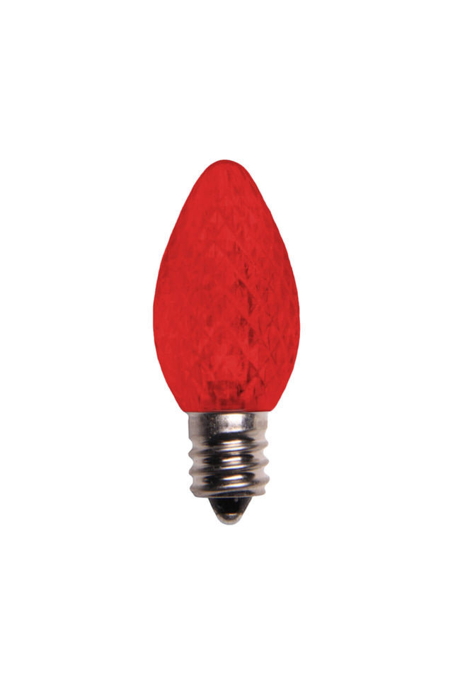 C7 Platinum Elite LED SMD Bulbs (25 bulbs/bag) - Faceted, Red
