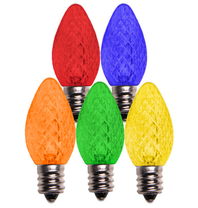 C7 Platinum Elite LED SMD Bulbs (25 bulbs/bag) - Faceted, Multi