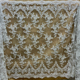 Beaded Corded Bridal Lace