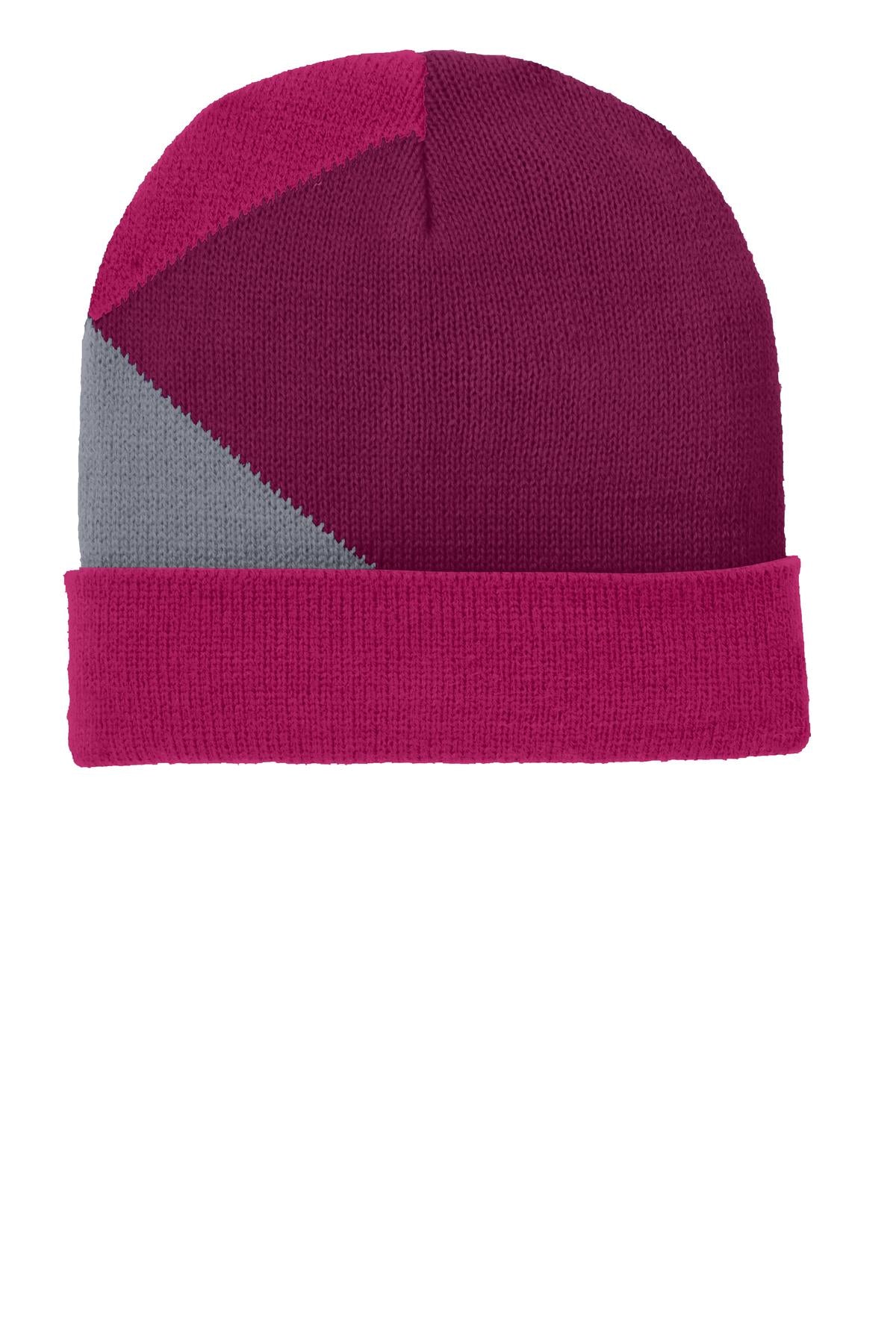 Port Authority® Cuffed Colorblock Beanie