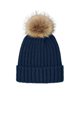 Port Authority® Faux Fur Pom Beanie