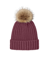 Port Authority® Faux Fur Pom Beanie