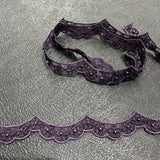 Beaded Corded Lace Trim