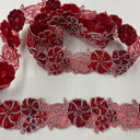 Beaded Corded Floral Lace Trim