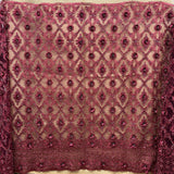Beaded 3D Floral Lace Fabric