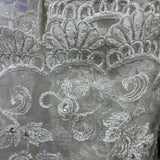 Beaded Corded Floral Bridal Lace
