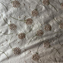 Carrie Silk Fabric - Embroidered Floral, 54" Width (1 Yard)