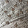 Carrie Silk Fabric - Embroidered Floral, 54" Width (1 Yard)