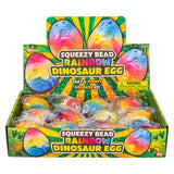 Squeezy Bead Rainbow Dinosaur Egg (1 DZ)