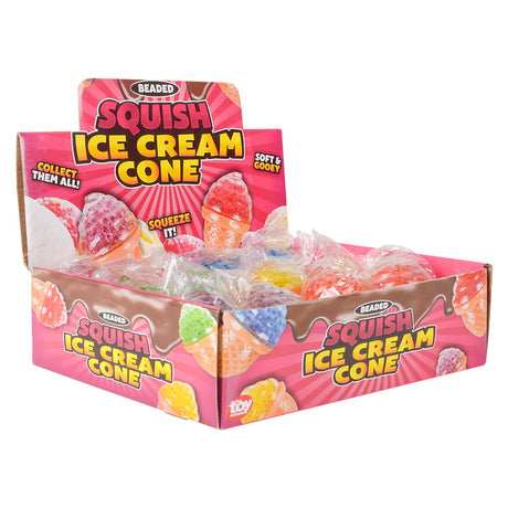 Squeezy Bead Ice Cream Cone (1 DZ)