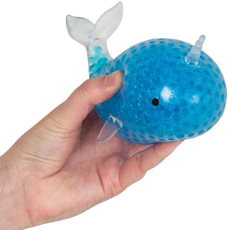 Light-Up Squeezy Bead Narwhal (12 PC Display)