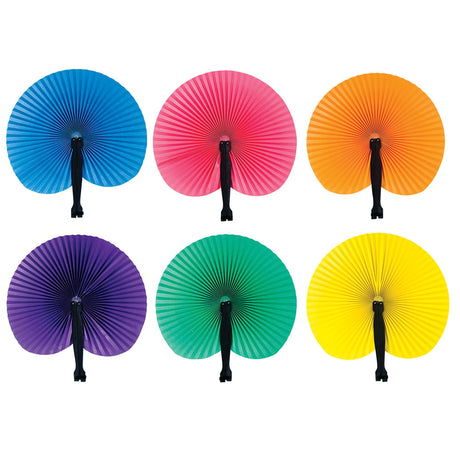 Folding Fans 10" Solid Color (1 DZ)