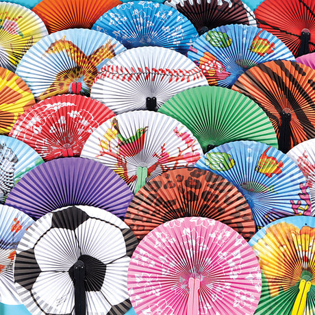 Folding Fan Assortment 10"