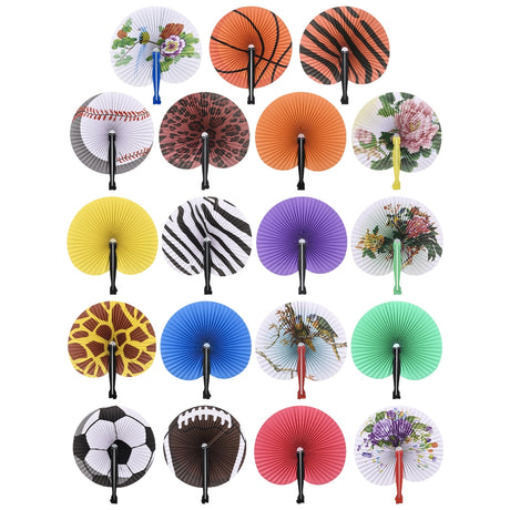 Folding Fan Assortment 10"