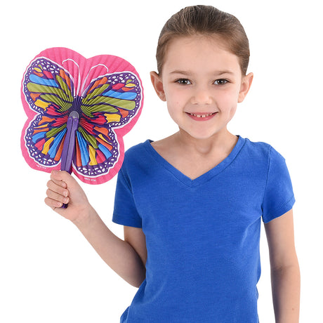 Butterfly Folding Fan (1 DZ)