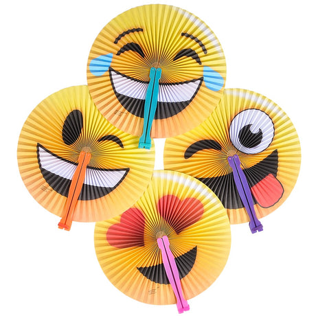 Emoticon Folding Fan (1 DZ)