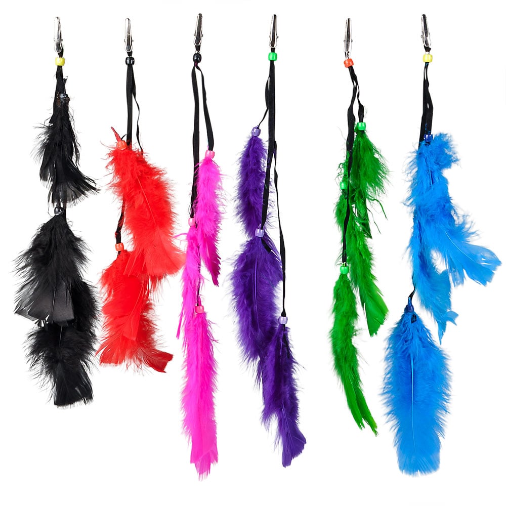 Feather Hair Clips (1 DZ)