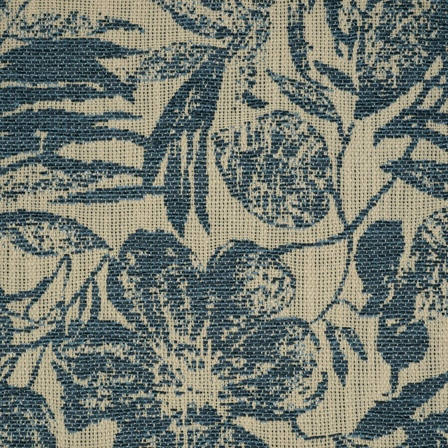 Tropical Woven Upholstery Fabric - Caicos Floral Leaf Pattern
