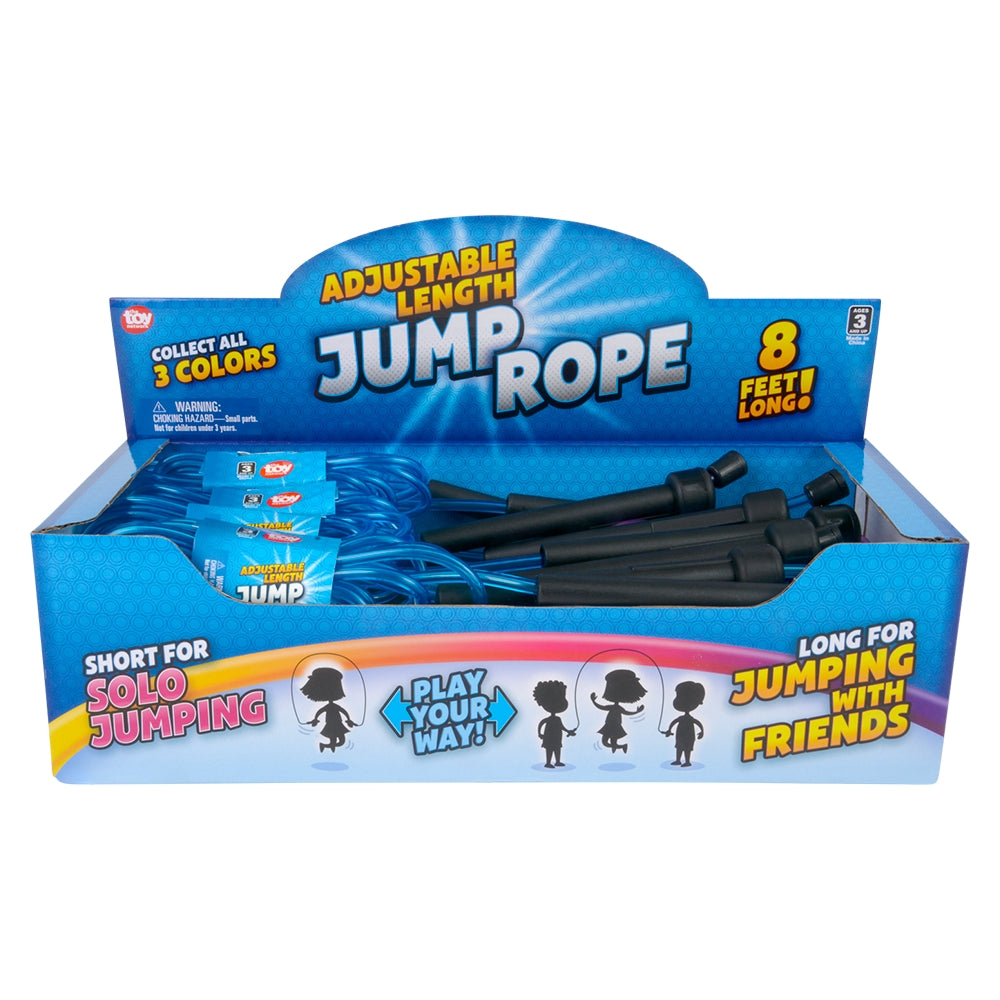 Jump Rope Adjustable Length 12ct Display
