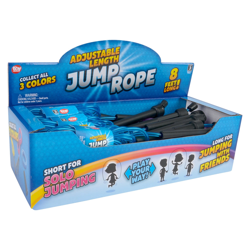 Jump Rope Adjustable Length 12ct Display