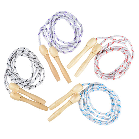 Jump Rope Wooden Handle 7 Ft (1 DZ)