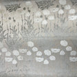 Camelia Floral Cut Velvet Fabric - Damask Floral Design, 56" Width (1 Yard)