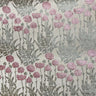 Camelia Floral Cut Velvet Fabric - Damask Floral Design, 56" Width (1 Yard)