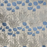 Camelia Floral Cut Velvet Fabric - Damask Floral Design, 56" Width (1 Yard)