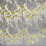 Camelia Floral Cut Velvet Fabric - Damask Floral Design, 56" Width (1 Yard)