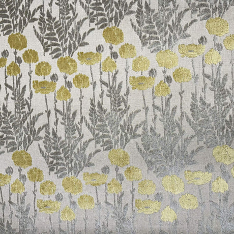 Camelia Floral Cut Velvet Fabric - Damask Floral Design, 56" Width (1 Yard)