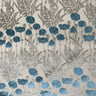 Camelia Floral Cut Velvet Fabric - Damask Floral Design, 56" Width (1 Yard)