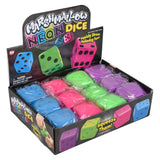Marshmallow Neon Dice 2" (12 Pc Display)