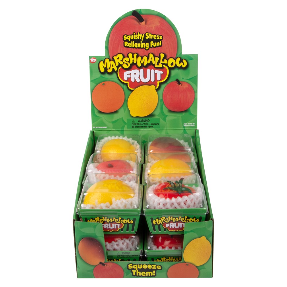 Fruit Marshmallow Fidget Toy (12 PC Display)