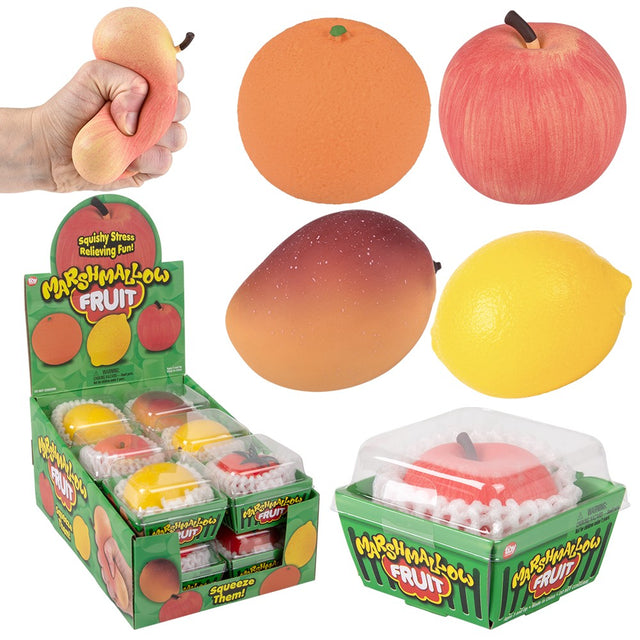 Fruit Marshmallow Fidget Toy (12 PC Display)