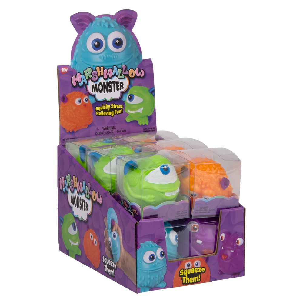 Monster Squeezy Stretchy Fidget Toy (12 PC Display)