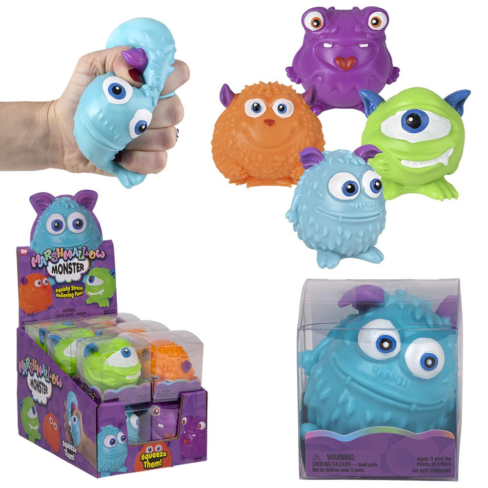 Monster Squeezy Stretchy Fidget Toy (12 PC Display)