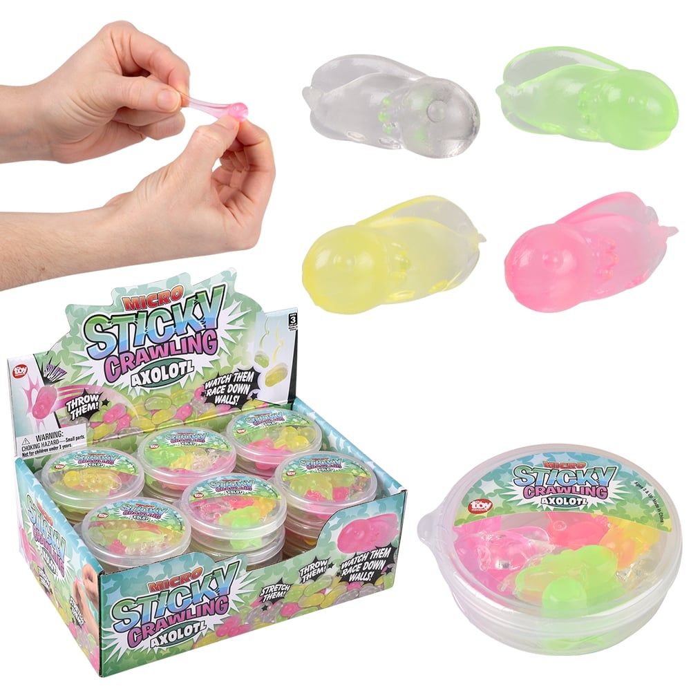Stretch Axolotl Sticky Toy 24ct (1 DSP)