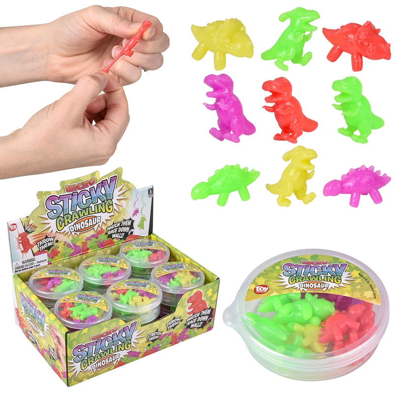 Stretch Dinosaur Sticky Toy (24 PC Display)