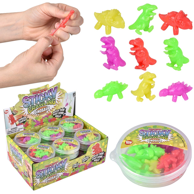 Stretch Dinosaur Sticky Toy (24 PC Display)