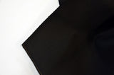 10 Oz 100 Percent Cotton Canvas Fabric - Bleached White, Dyed Black, 60" Wide (1 Yard)