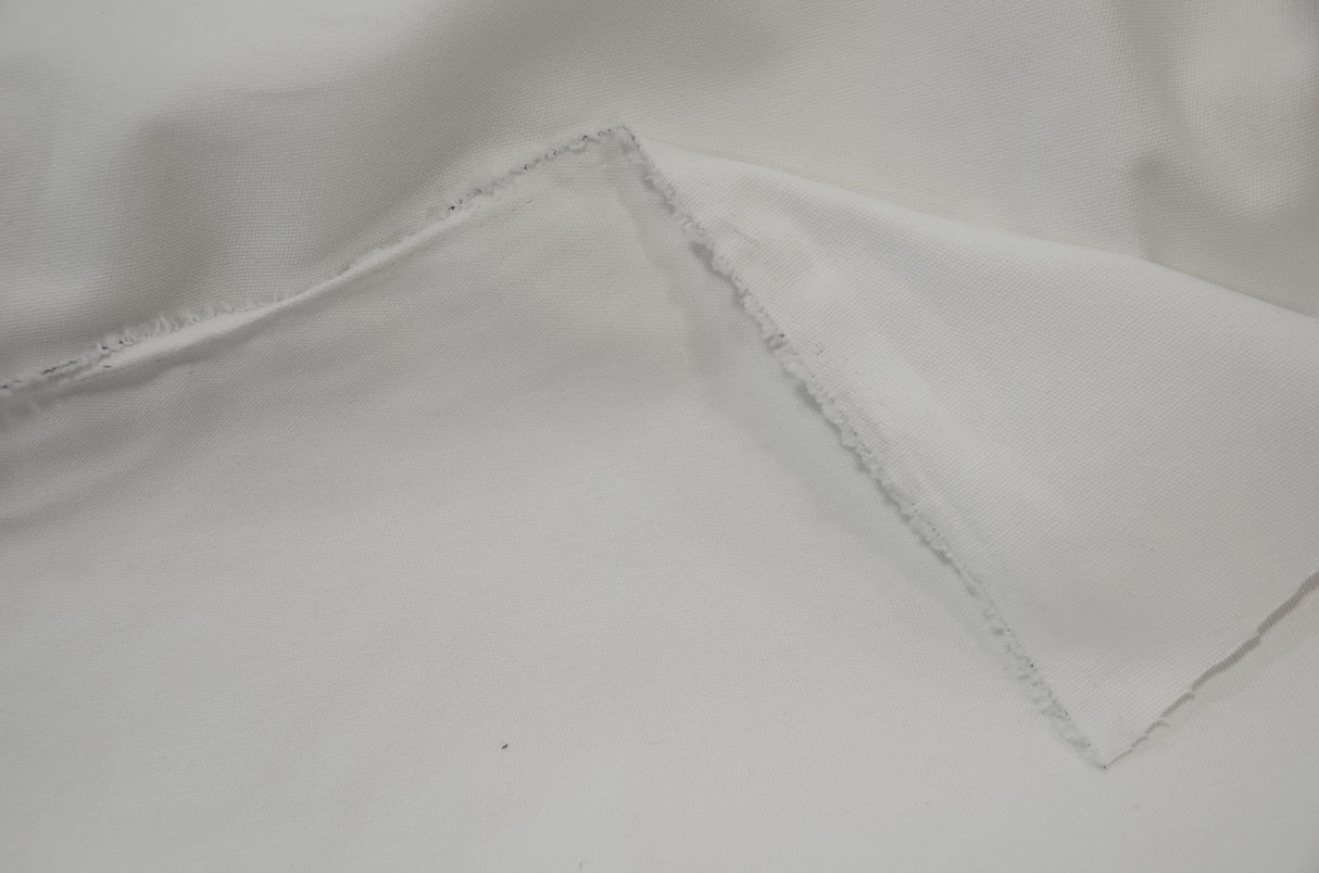 10 Oz 100 Percent Cotton Canvas Fabric - Bleached White, Dyed Black, 60" Wide (1 Yard)