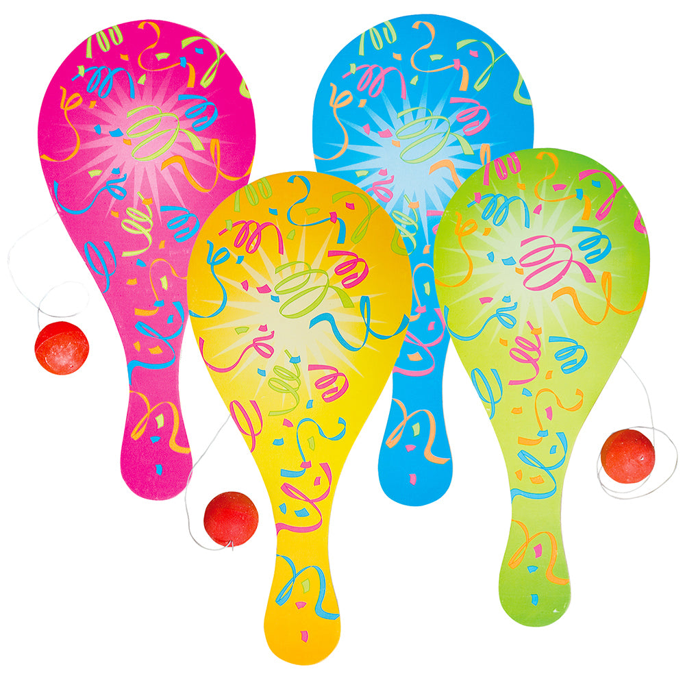 Neon Paddle Ball Game (1 DZ)
