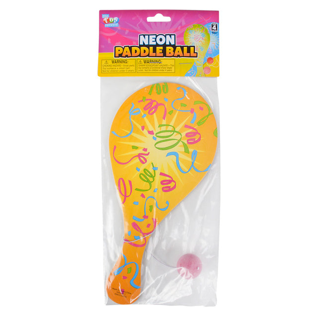 Neon Paddle Ball Game (1 DZ)