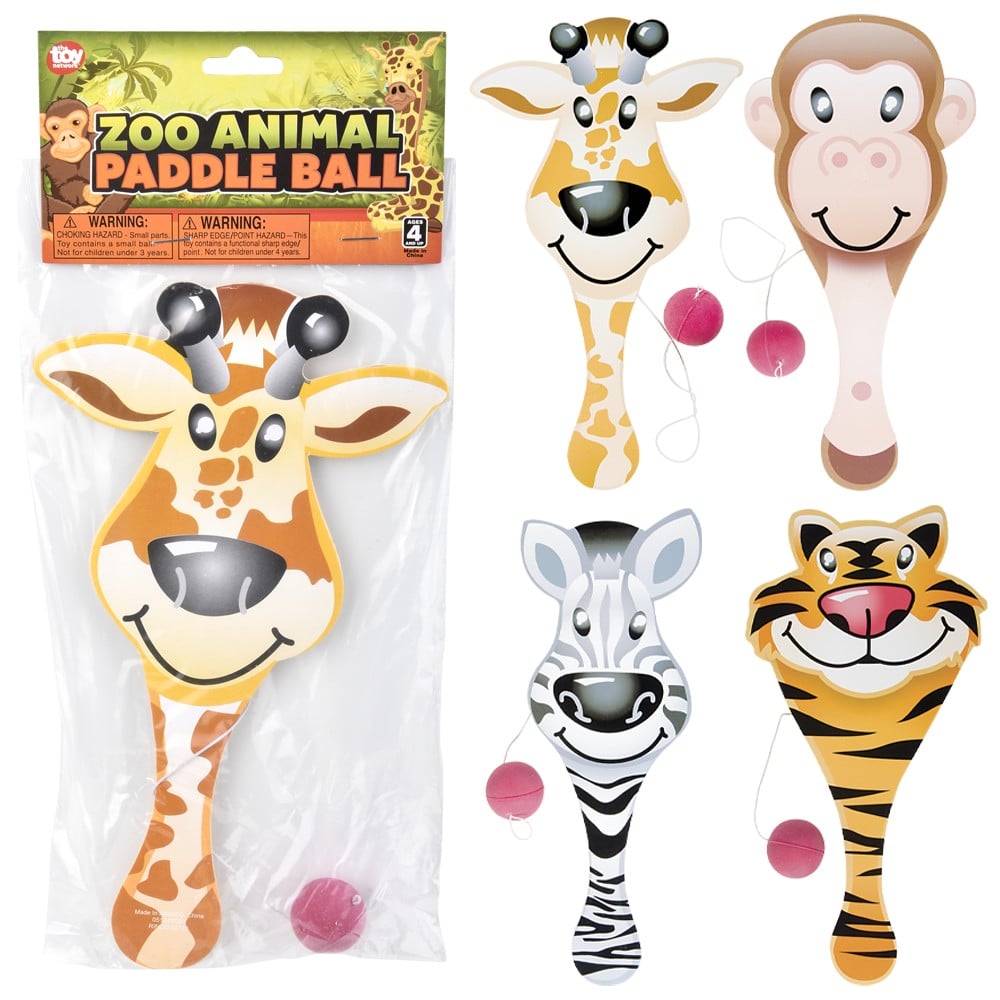 Zoo Animal Paddle Ball (1 DZ)