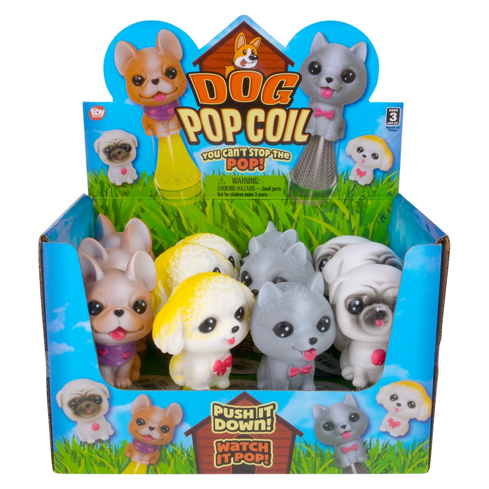 Pop-Coil Dog Assortment (12 PC Display)
