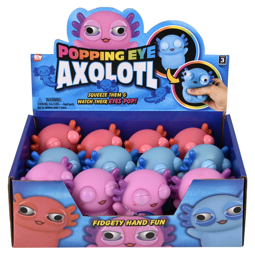 Popping Eye Axolotl Fidget Toy (12 Pc Display)